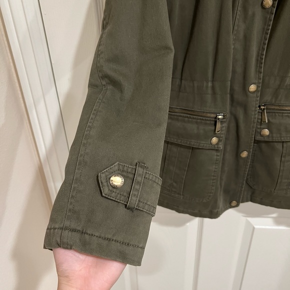 MICHAEL KORS OLIVE GREEN UTILITY JACKET - Picture 8 of 8